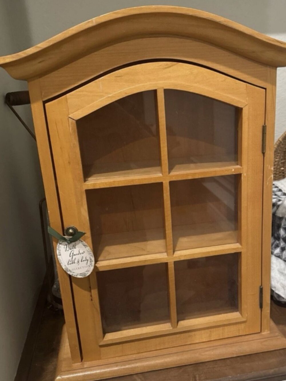 Vintage 1990s Bath & Body Works A Bit of Country Tabletop Display Cabinet Curio